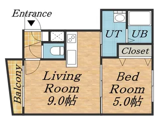 WILL【202号室】の間取り