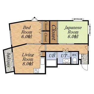 センチュリー宮北ビル【405号室】の間取り