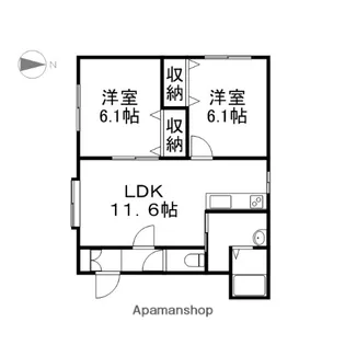 北海道札幌市白石区北郷四条3丁目【マンション】の間取り