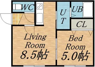サザンヒルズ壱番館【205号室】の間取り