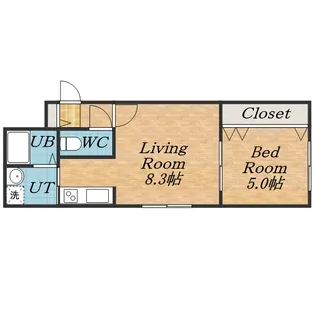 グレイス南郷【0301号室】の間取り