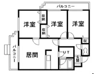 澄川パークハイツ弐番館【105号室】の間取り
