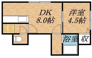 ジュネスコート旭町壱番館【201号室】の間取り