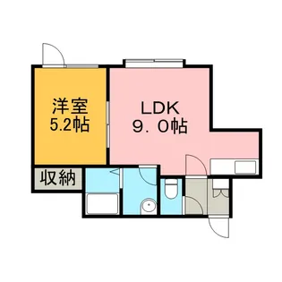 リバーサイドテラスアーク【205号室】の間取り