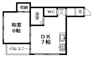 マンションあゆみ【403号室】の間取り