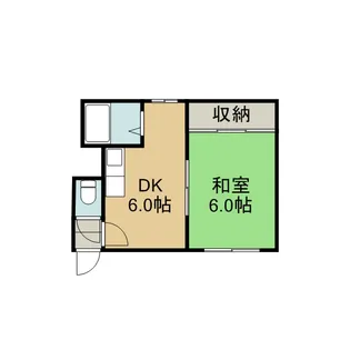 21条ビル【22号室】の間取り