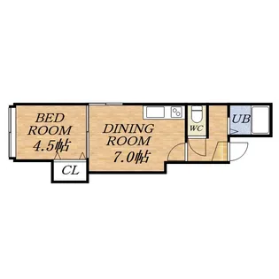 アーバンコート南郷ⅢA【103号室】の間取り