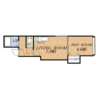 アーバンコート南郷ⅢA【102号室】の間取り