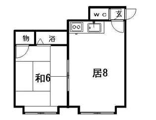 ロイヤルミレイ【306号室】の間取り