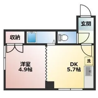 ラシュレ東札幌【205号室】の間取り
