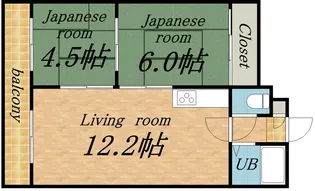 エンドレス三井西岡【307号室】の間取り