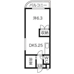 エンドレス三井西岡【412号室】の間取り