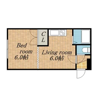 Uハウス北26条【4階】の間取り