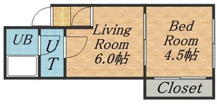 カサデューク白石Ⅰ【202号室】の間取り