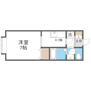 桜館【405号室】の間取り
