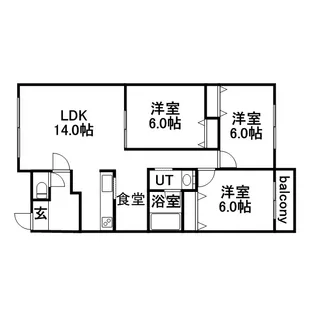 ハイツブラウンⅢ【A-5号室】の間取り