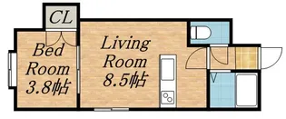 パルク平岸【202号室】の間取り