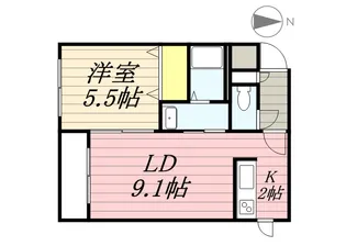 メゾン・ド・ルポ南平岸【105号室】の間取り