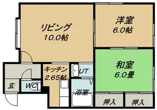 シャルム羊ヶ丘【2階】の間取り