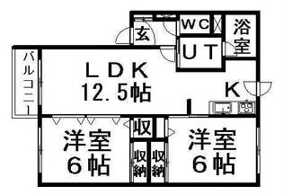 ANエンブレム菊水【201号室】の間取り