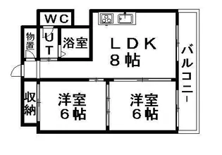 豊平アシュウ【502号室】の間取り