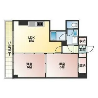 豊平アシュウ【302号室】の間取り