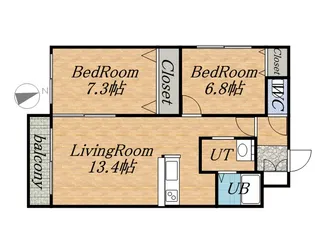 KOKOMO平和通【4階】の間取り