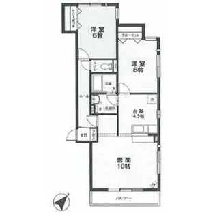 ヒルズ-K【1階】の間取り