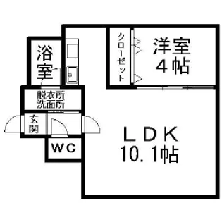 第6ふじビル【2階】の間取り