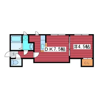 アイ・タウン八番館【201号室】の間取り