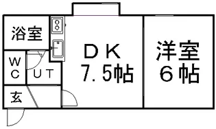 メゾン伊達【202号室】の間取り