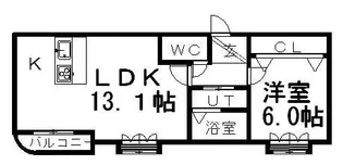 リッチパレス菊水【302号室】の間取り