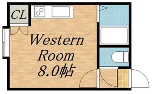 プライムハウスバンビーノ【202号室】の間取り