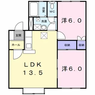 クレストール6&4【1階】の間取り