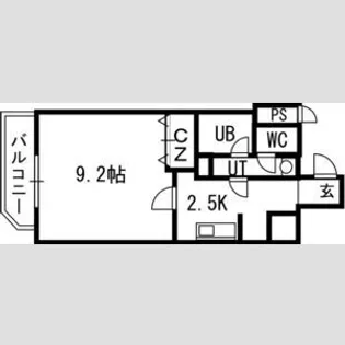 スカイヒルズN15【00407号室】の間取り
