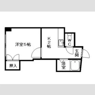 コスモス菊水【00707号室】の間取り