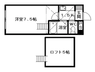 トレジャー平岸【00210号室】の間取り