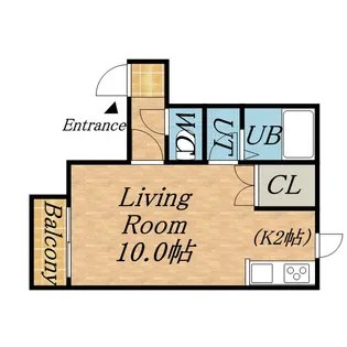 グランドール菊水【00302号室】の間取り