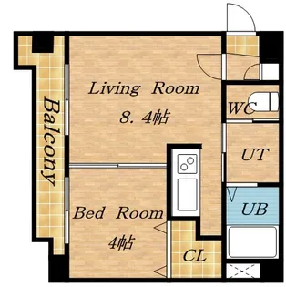 VILLAGE北大通壱番館【00701号室】の間取り