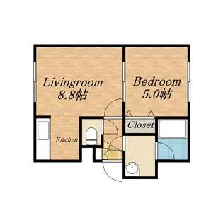 フェリシティ【105号室】の間取り