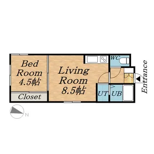 アイアール南郷Ⅷ【302号室】の間取り