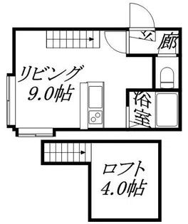 ライフステージ学園南Ⅱ【204号室】の間取り
