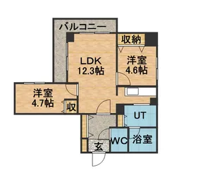 ハイデンス松本【501号室】の間取り