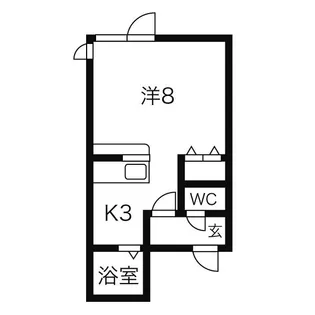 ロイヤルステージ平岸【3階】の間取り