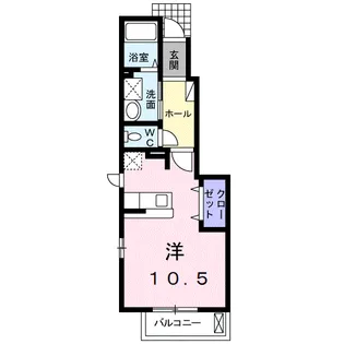 ジェルメブリーゼ【1階】の間取り