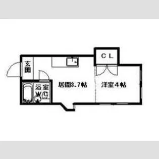 サンシャイン白石【00406号室】の間取り