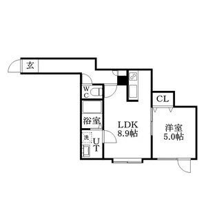 サリーヴィラ【102号室】の間取り