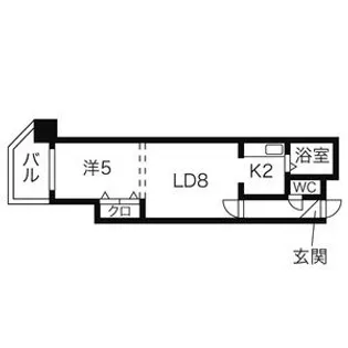 パークヒルズ東札幌【10階】の間取り