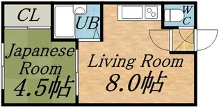 享ハイツ【0103号室】の間取り