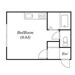 スクエア平岸【101号室号室】の間取り